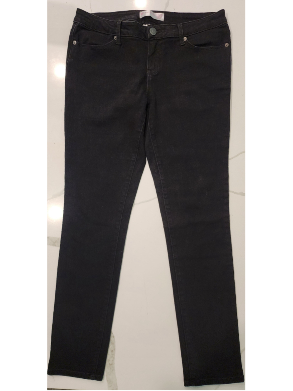 NB Black Jeans Size 11 Juniors Straight Slim Fit Stretch Denim Pants